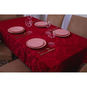 Toalha de Mesa Quadrada Jacquard 1,35x1,50 Bordo