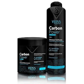 Carbon Power Shampoo+Máscara Limpeza Profunda A Carvão Ativo