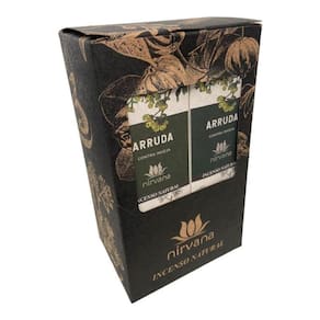 Incenso Nirvana Natural Arruda 12 Caixas Com 9 Varetas