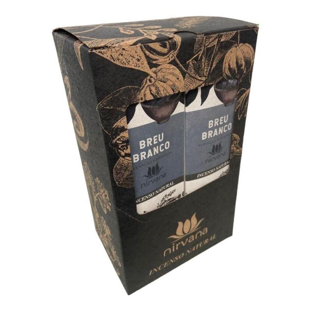 Incenso Nirvana Natural Breu Branco 12 Caixas Com 9 Varetas