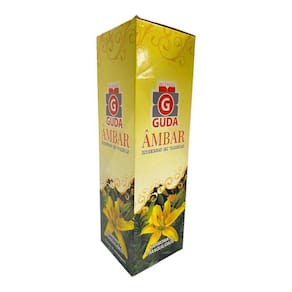 Incenso Ambar Guda Indiano 25 Caixas Com 7 Varetas