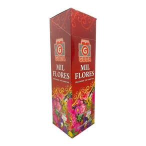 Incenso Mil Flores Guda Indiano 25 Caixas Com 7 Varetas