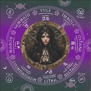 A Legítima Toalha Jogo Cartas Bruxa Wicca 70X70Cm Preta