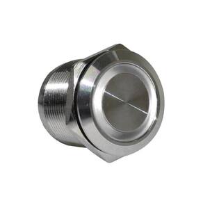 Botão Inox 22Mm 24V Led Branco Momentâneo Av22I - Metaltex