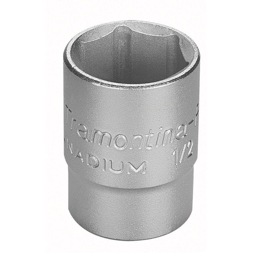 Soquete Sextavado Em Aço Cromo Vanádio 19 Mm - Encaixe 1/2" Tramontina Pro Tramontina
