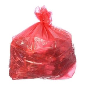 Saco Para Lixo Vermelho Reforçado 100 Lt Com 50 Un