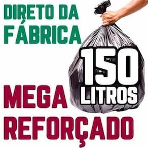 Kit C 3 Saco De Lixo 150 Litros 100 Un Preto Mega Reforçado