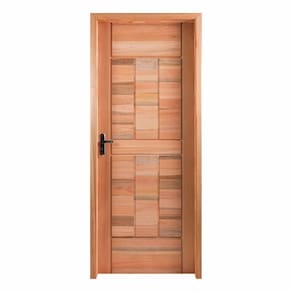 Kit Porta Pronta Maciça 214x89cm Eucalipto Direita Pm96 Cruzeiro Portas