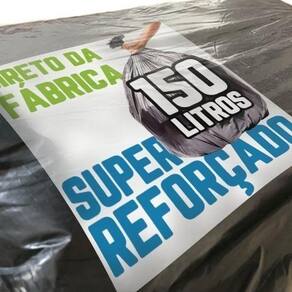 Kit Saco Lixo 100L + 150L 100 Un Cd Preto Super Reforçado