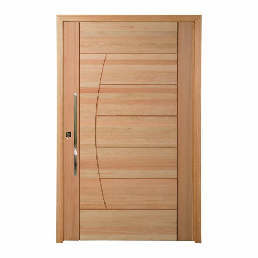Porta Pivotante Maciça 214x109cm Eucalipto Pm78 Solar Cruzeiro Portas Nude