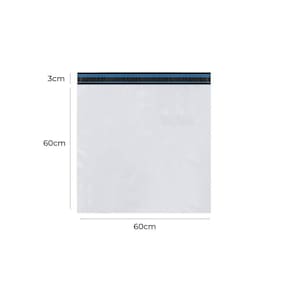Envelope Plástico Segurança Branco 60x60 Coex 1000 Un - Auto Adesivo