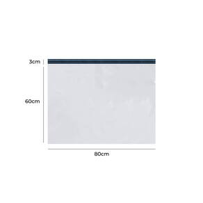 Envelope Plástico Segurança Branco 80x60 Coex 100 Un - Autoadesivo