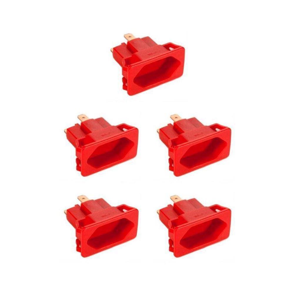 5 Tomada Margirius Cx. Embutir Padrão Weg 10/20A Vermelho
