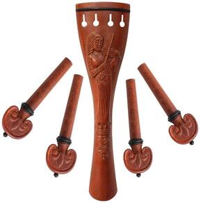 Estandarte Violoncelo 4/4 Kit Boxwood Entalhado - Madeira de Qualidade - Modelo Francês