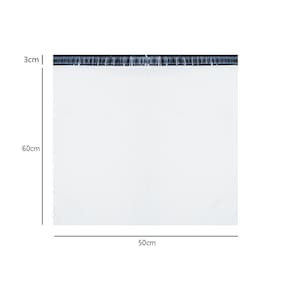 Envelope Plástico Segurança Branco 50x60 Coex 250 Un