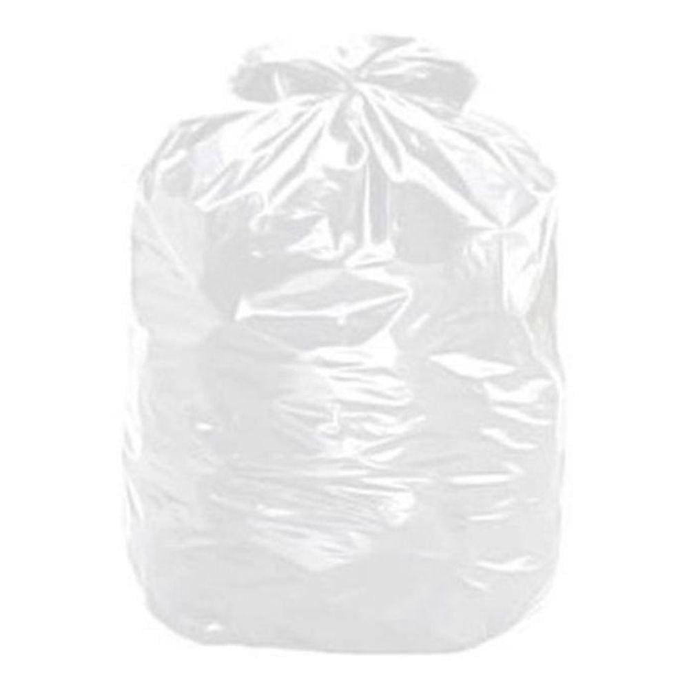 Saco Para Lixo Transparente 45X55X003 20L Com 100 Unidades -
