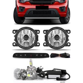 Kit Farol Milha Neblina Mobi 2022 Em Diante Botão Painel +
