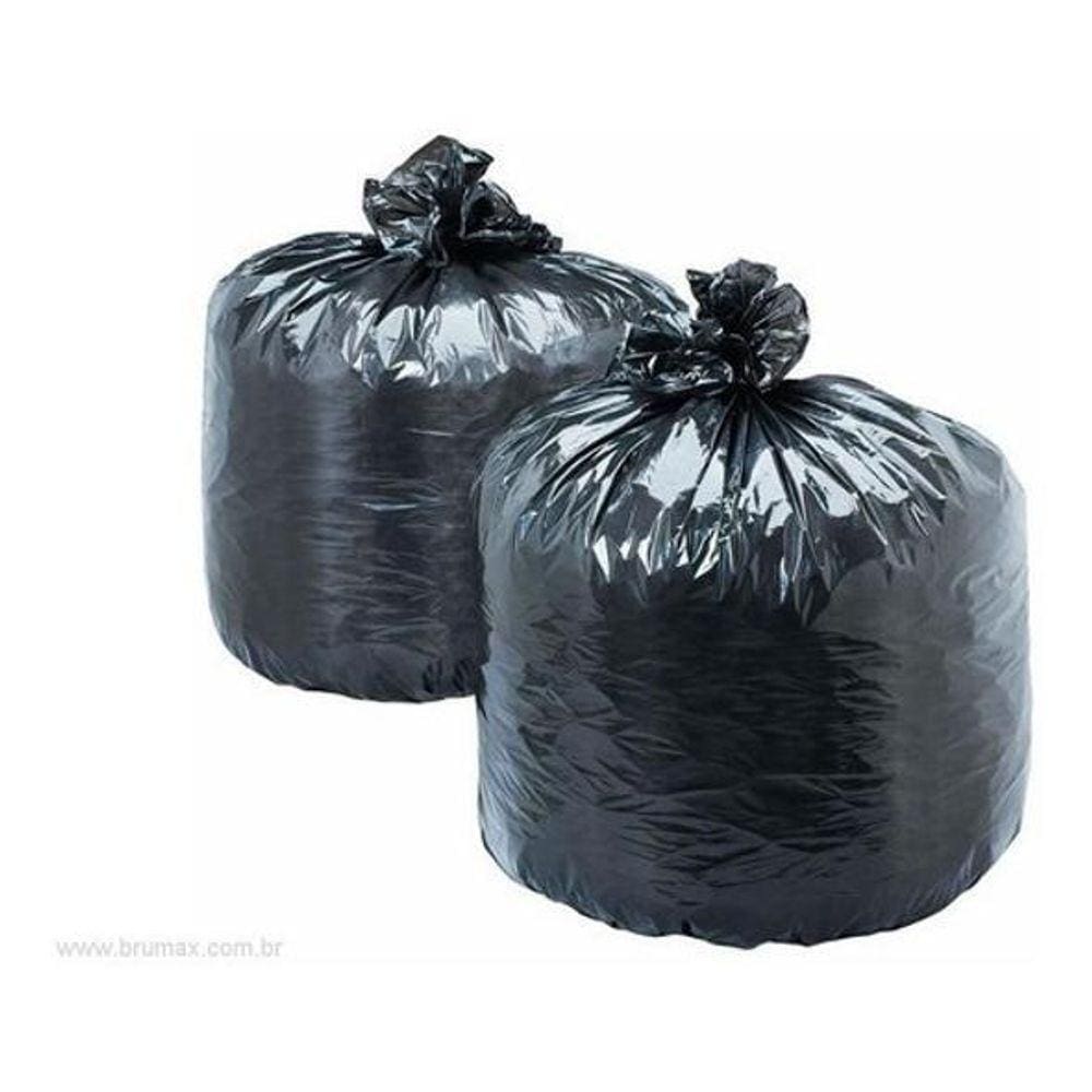 Saco De Lixo Preto 20 Litros 100 Unidades
