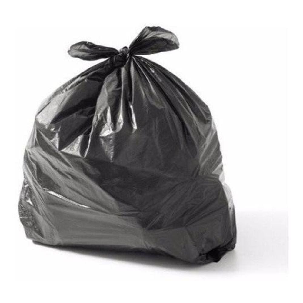 Saco De Lixo Preto 100L Reforçado 5Kg 0.10   58 Unidades  