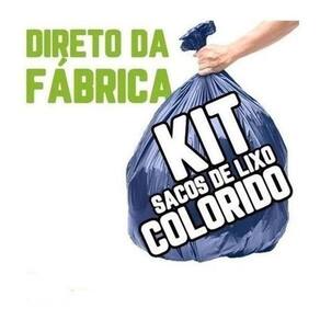 Kit Saco De Lixo 300Un De 150L Reforçadíssimo Azul