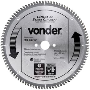 Lamina Serra Circular Vídea 300X30X3,8Mm 72 Dentes 4400 Rpm