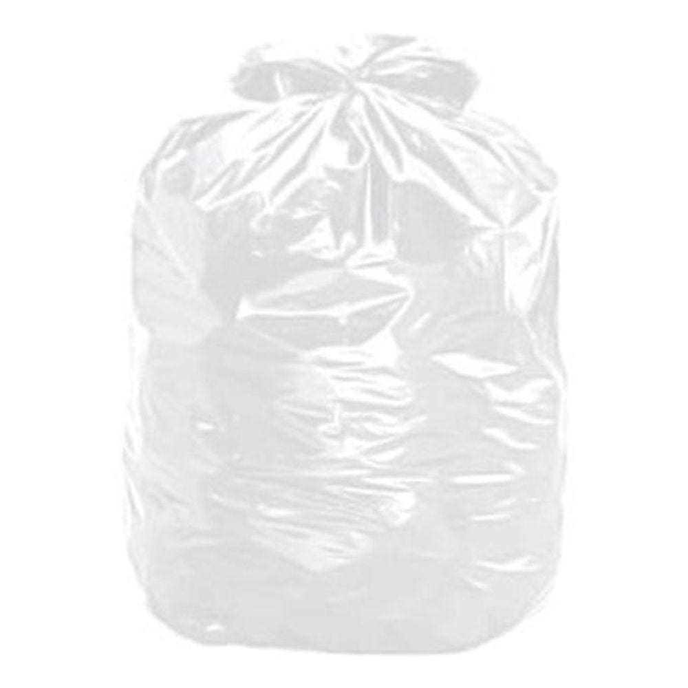 Saco Para Lixo Transparente 45X55X003 20L Com 100 Unidades -