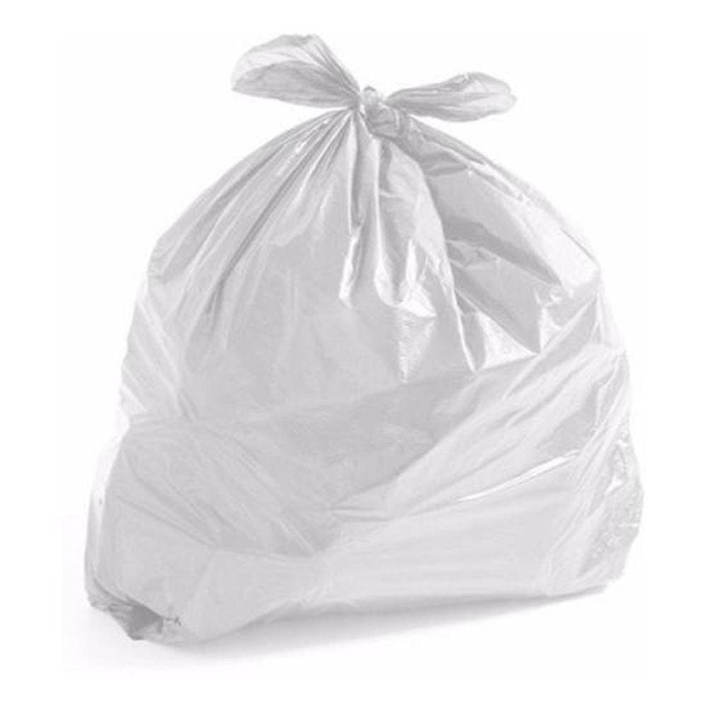 Saco De Lixo 100 Litros Branco Comum Com 100 Unidades