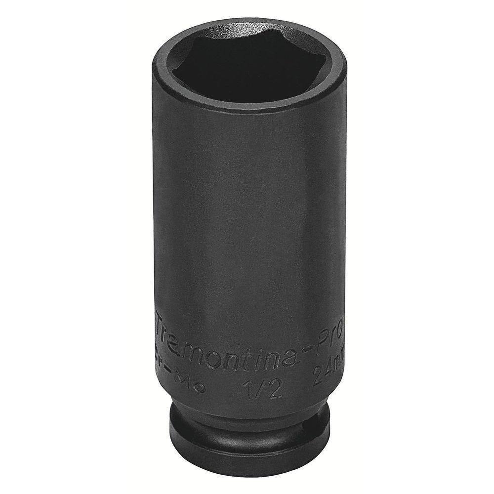 Soquete De Impacto Sextavado Longo Em Aço Cromo Molibdênio 9 Mm - Encaixe 1/2\`\` Tramontina Pro Tramontina