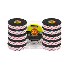 Kit com 10 Fita Isolante de Autofusao 3M SCOTCH 23 19MM X 10M