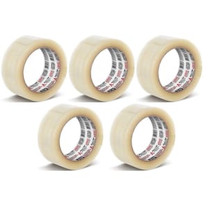 Kit 5 Fita de Empacotamento 48MM X 100M Adere 710 Transparente