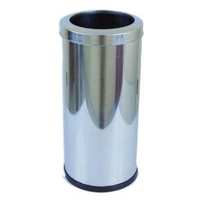 Cinzeiro Lixeira Em Aço Inox Com Aro Inox 22L
