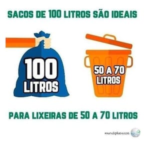 Saco De Lixo 100 Litros 50 Un Preto Reforçadíssimo