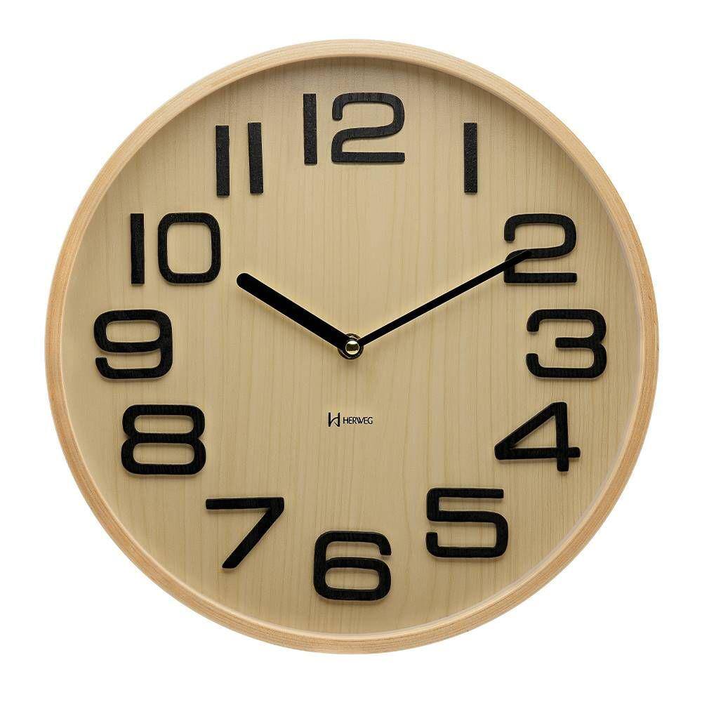 Relógio De Parede Herweg Ref: 4600-296 Madeira Carvalho
