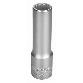 Soquete Estriado Longo Em Aço Cromo Vanádio 13 Mm - Encaixe 1/2" Tramontina Pro Tramontina