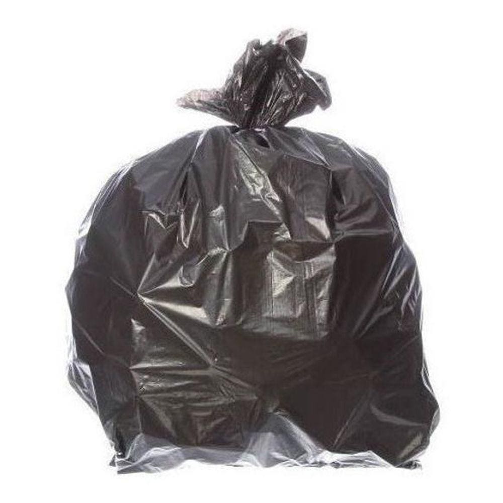 Saco Para Lixo Com Capacidade De 60 Litros Preto Com 100 Uni