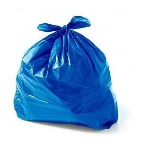 Saco De Lixo Plástico Azul 40 Litros Com 100 Unidades