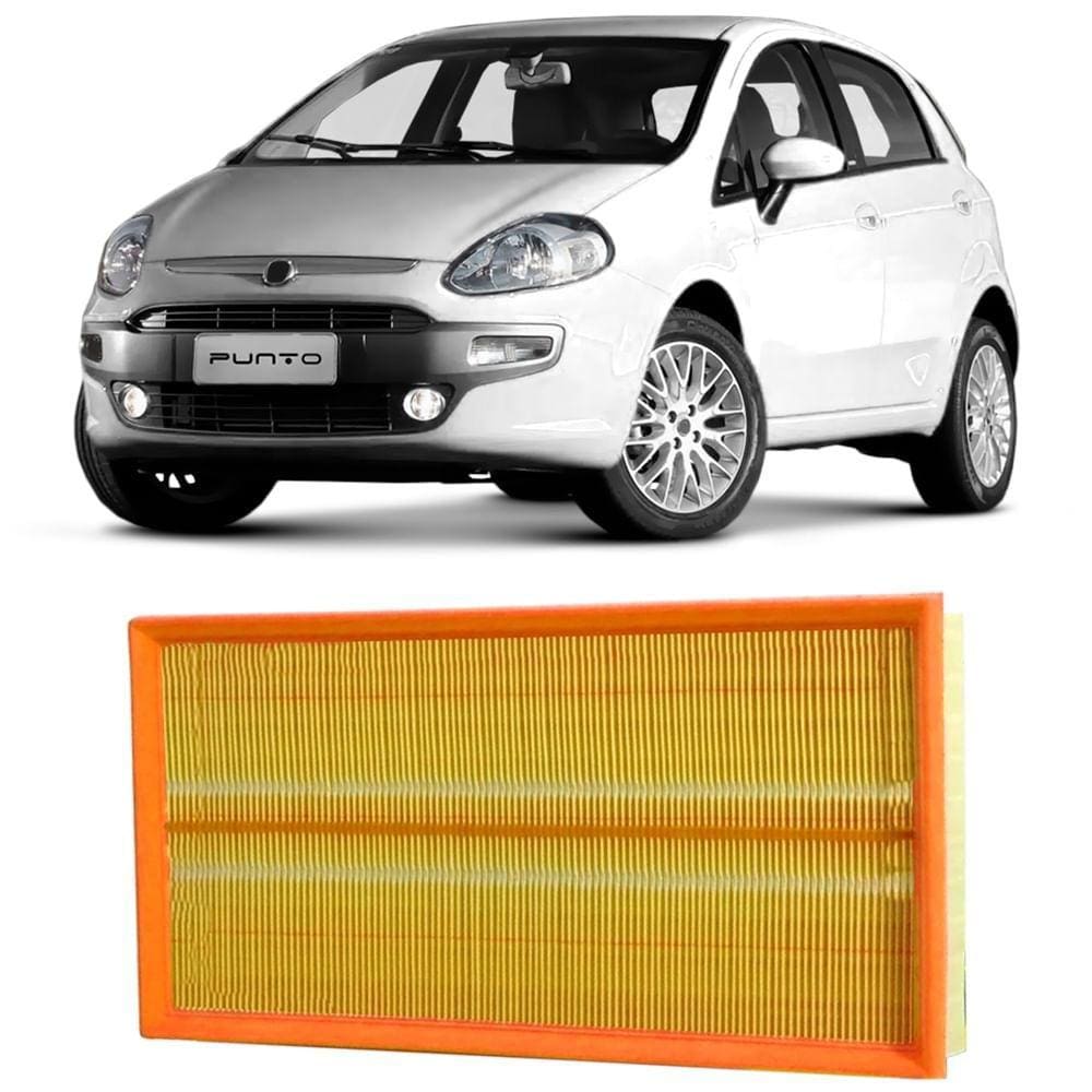 Filtro Ar Fiat Punto 1.4 2008 A 2017 Metal Leve