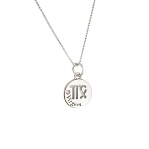 Colar Signos Corrente 55/60-Banhado Platina - Virgem