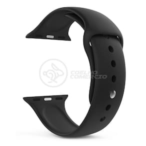 Pulseira Silicone Para Iwo Smartwatch 42mm E 44mm - Preto