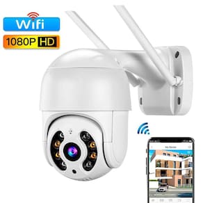 Câmera Ip Externa À Prova D`Água Wi-Fi Infravermelho E