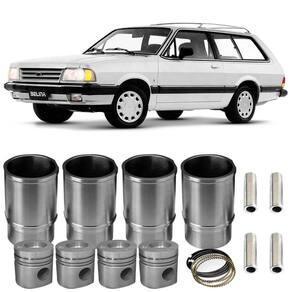 Kit Motor Camisa Pistão Anel Belina Del Rey 1.6 85 A 86