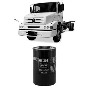 Filtro Óleo Mercedes Benz L1218 Om366 89 A 2004 Metal Leve