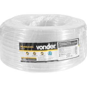 Mangueira Cristal Transparente 5/16X1,5Mm Com 50M Vonder
