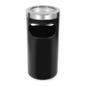 Cinzeiros Lixeira Plástico Com Aro Em Aço Inox C6I