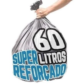 Kit Saco De Lixo 60 Litros 500 Un Preto Super Reforçado