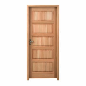 Kit Porta Pronta Maciça 214x89cm Eucalipto Direita Pp01 Cruzeiro Portas Nude