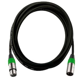 Cabo XLR Macho Femea Santo Angelo Roxtone Verde 3 Metros