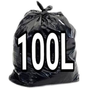 Sacos De Lixo 100 Litros Preto 300 Unidades Resistentes