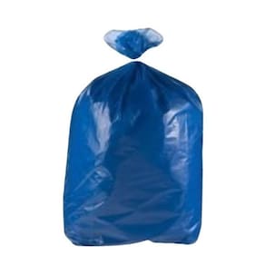Saco De Lixo 60 Litros Colorido Azul Comum Com 100 Unidades