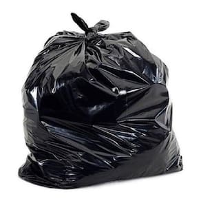 100 Sacos Para Lixo Entulho Preto 0,28X0,50X0,10